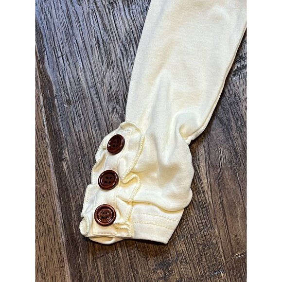 Bella & Omi Ivory Ruffle Top sz 4 - Picture 5 of 6